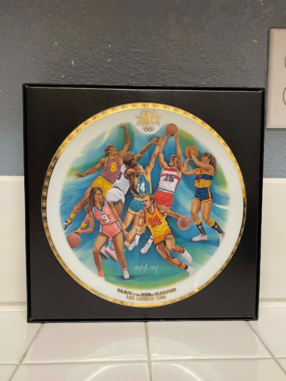 1984 Olympic plate, basketball